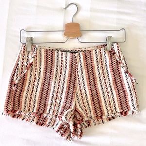Tweed Chanel like, Fringed Shorts
